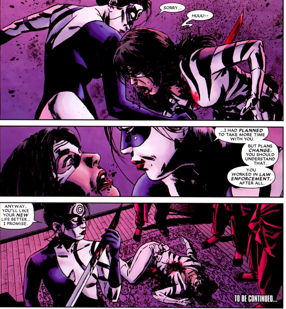 Daredevil #111-115 (2008-2009): 1st Lady Bullseye; White Tiger dies 