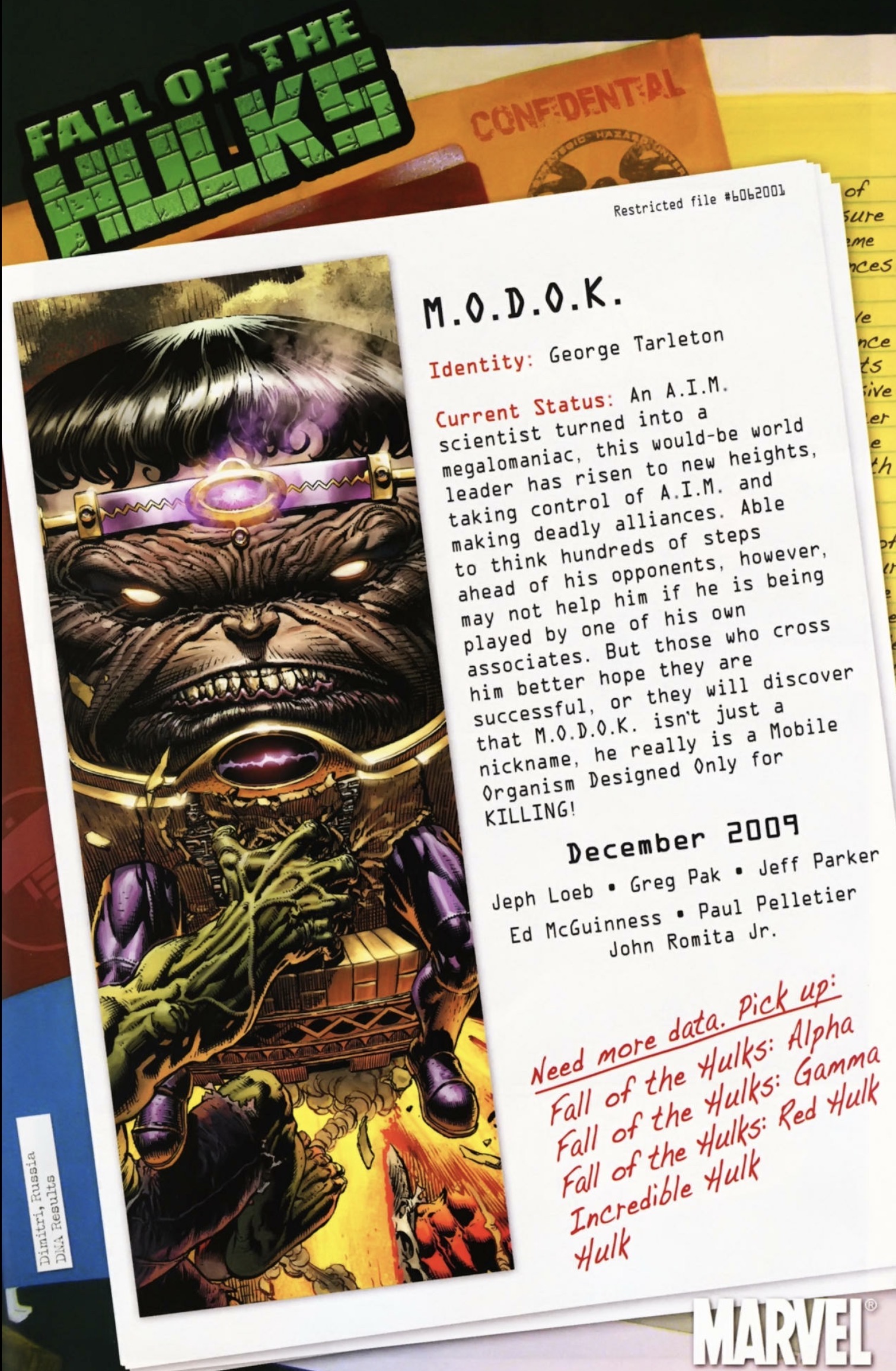 Fall of Hulks House Ad (2009)