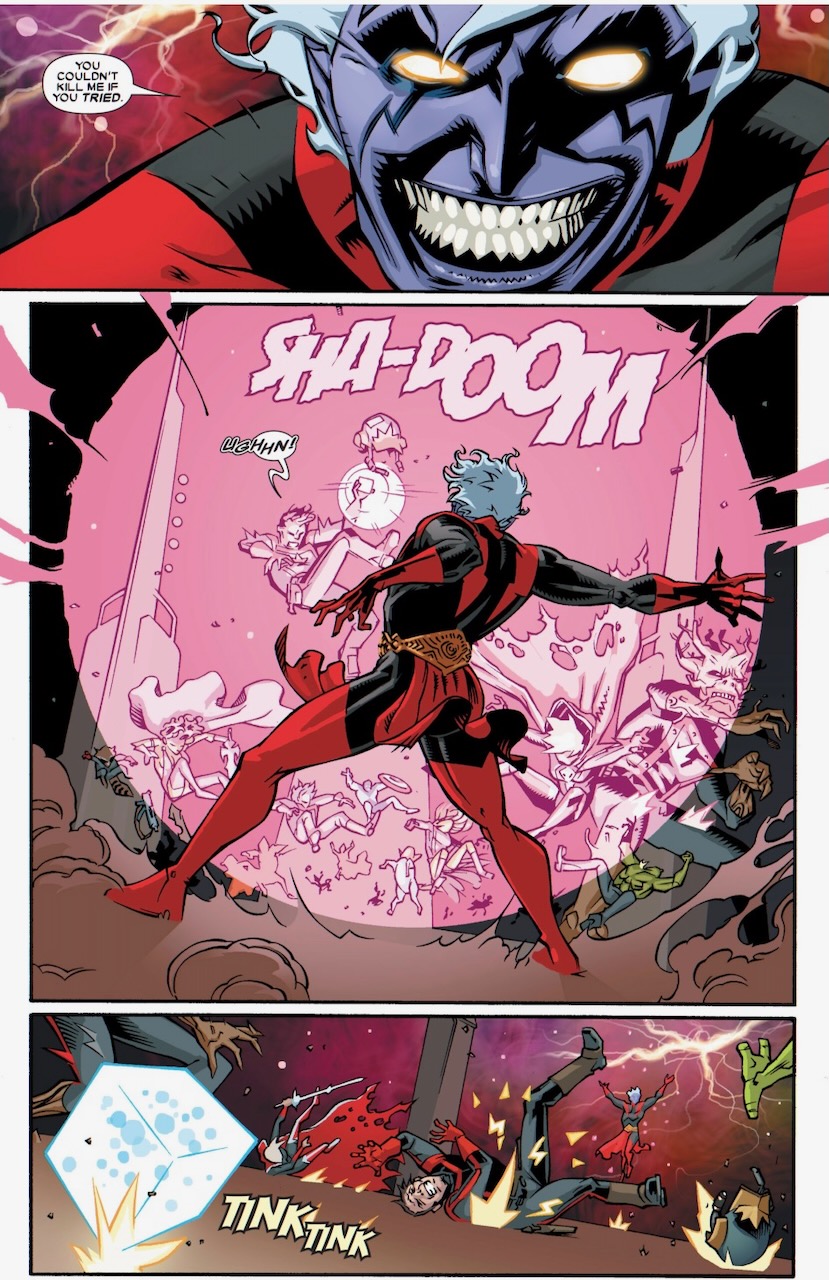 Guardians of the Galaxy #18-19 (2009): Deaths of Gamora, Mantis, Phyla Vell, Vance Astro, Magus